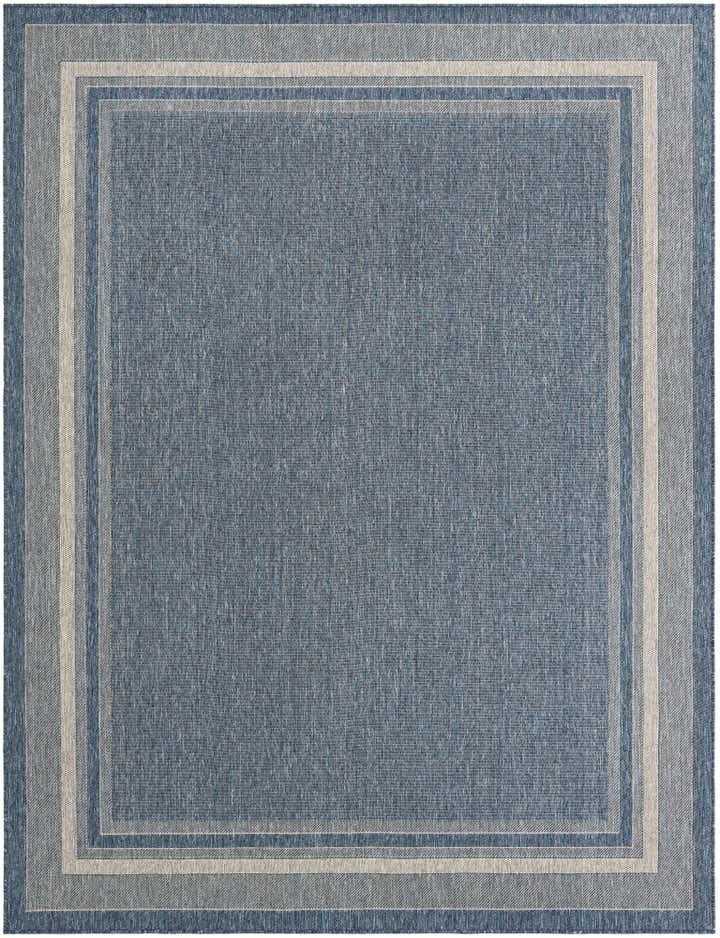 7' 10 x 10' Easy-Clean Border Indoor / Outdoor Rug