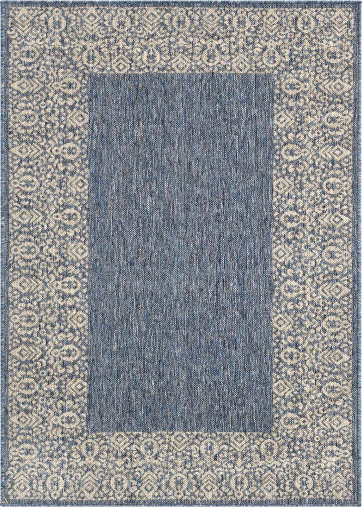 3' x 5' 3 Easy-Clean Border Indoor / Outdoor Rug