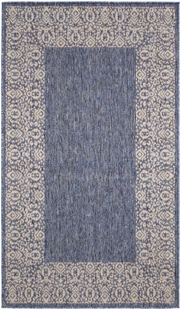 3' x 5' 3 Easy-Clean Border Indoor / Outdoor Rug
