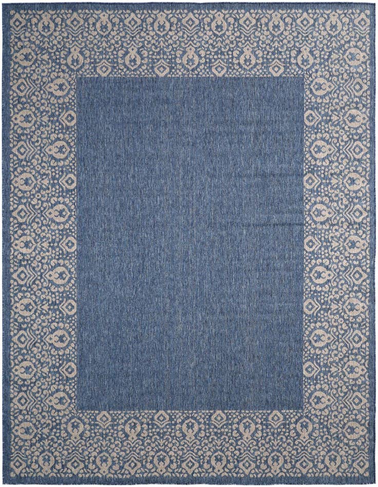 Detail image of 7' 10 x 10' Easy-Clean Border Indoor / Outdoor Rug