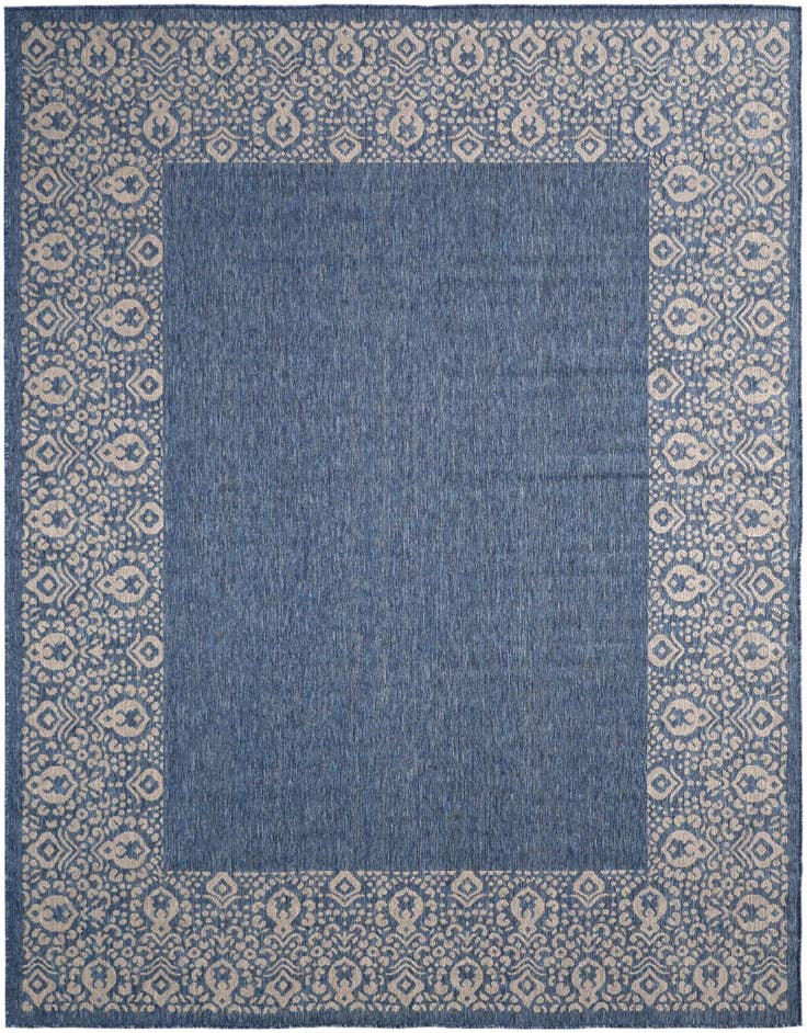 Detail image of 7' 10 x 10' Easy-Clean Border Indoor / Outdoor Rug