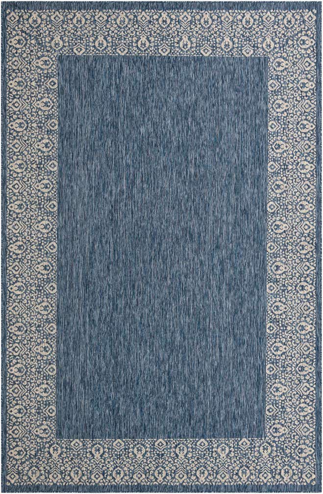 9' x 14' Easy-Clean Border Indoor / Outdoor Rug