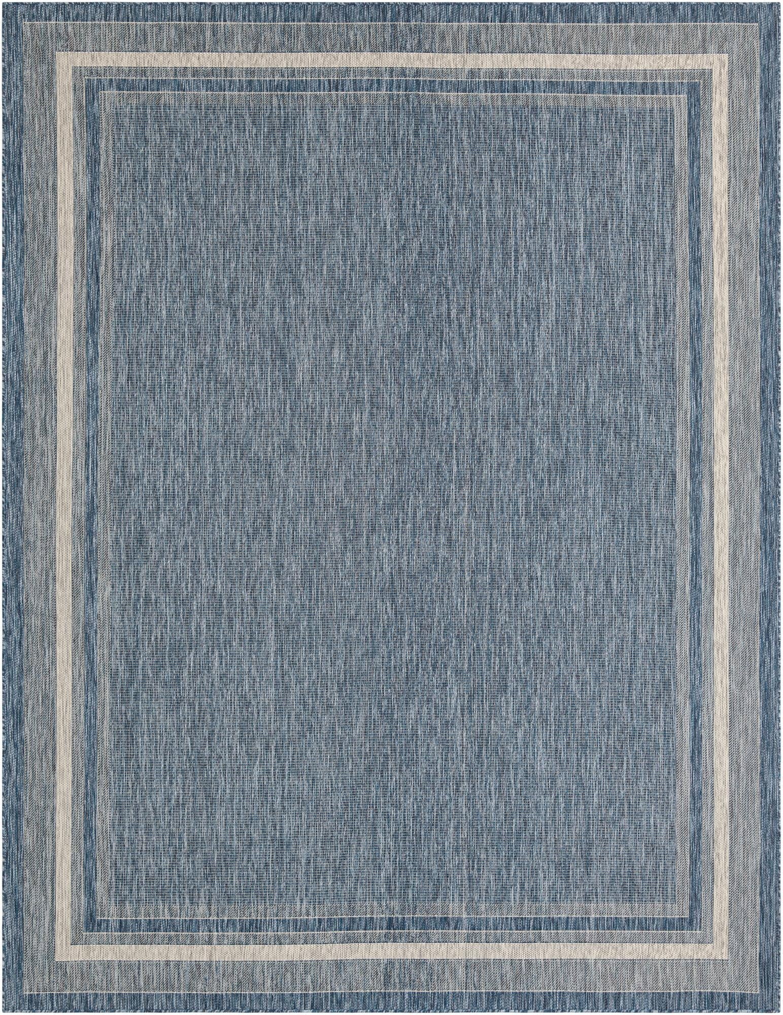 Primary image 10' x 13'  Washable Border Indoor / Outdoor Rug
