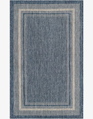 3' x 5' 3 Easy-Clean Border Indoor / Outdoor Rug