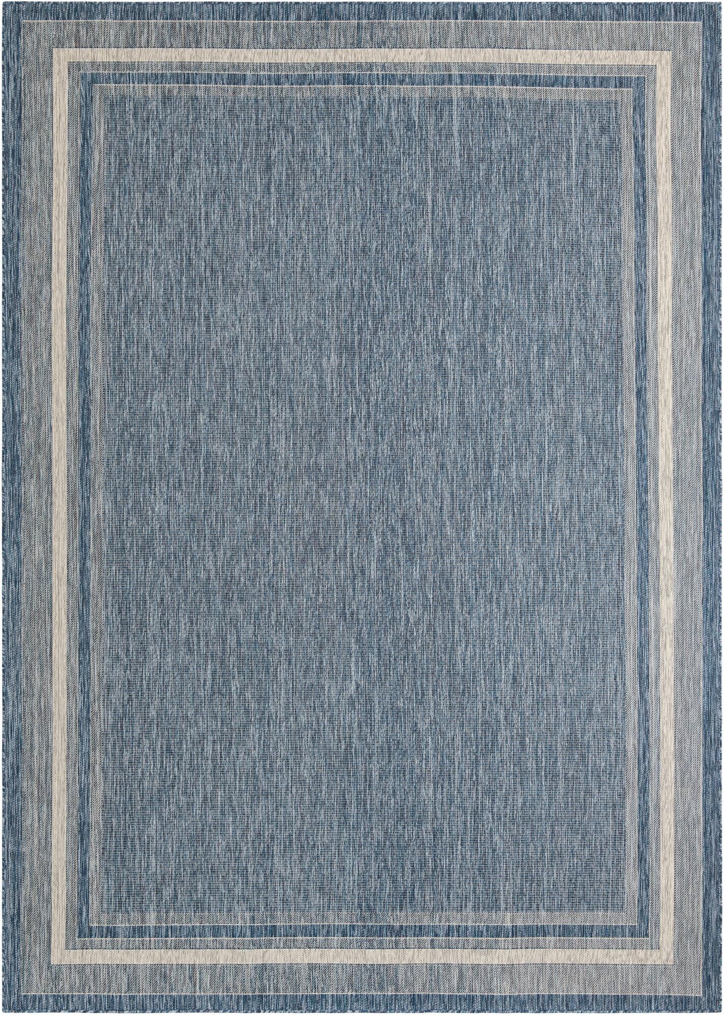 Primary image 10' x 14'  Washable Border Indoor / Outdoor Rug