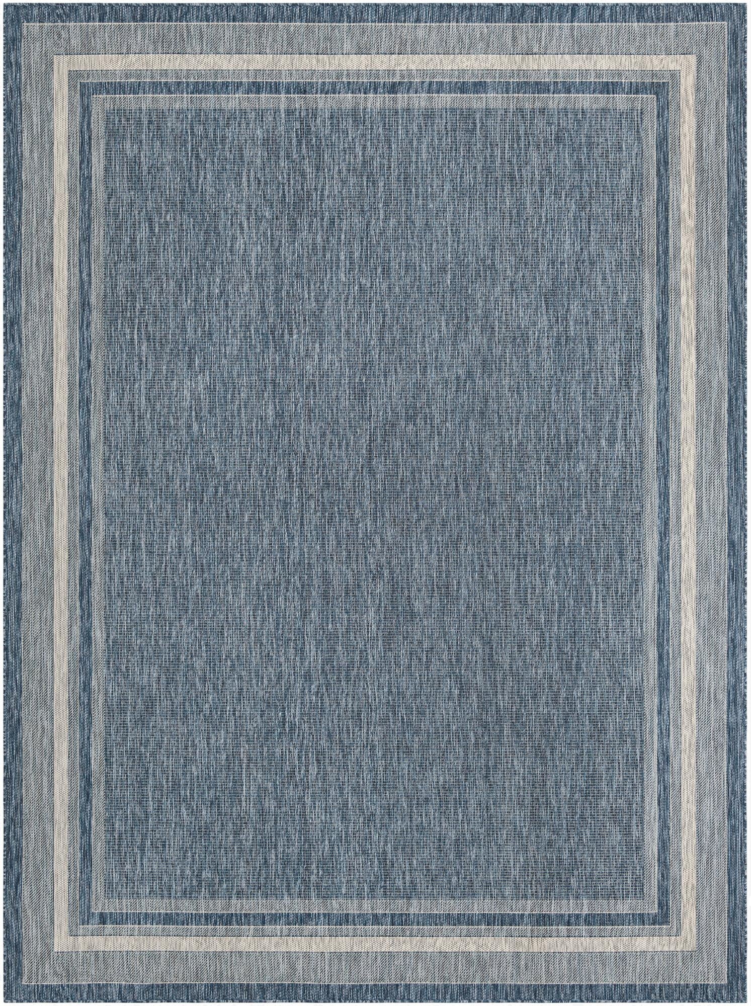Primary image 9' x 12'  Washable Border Indoor / Outdoor Rug