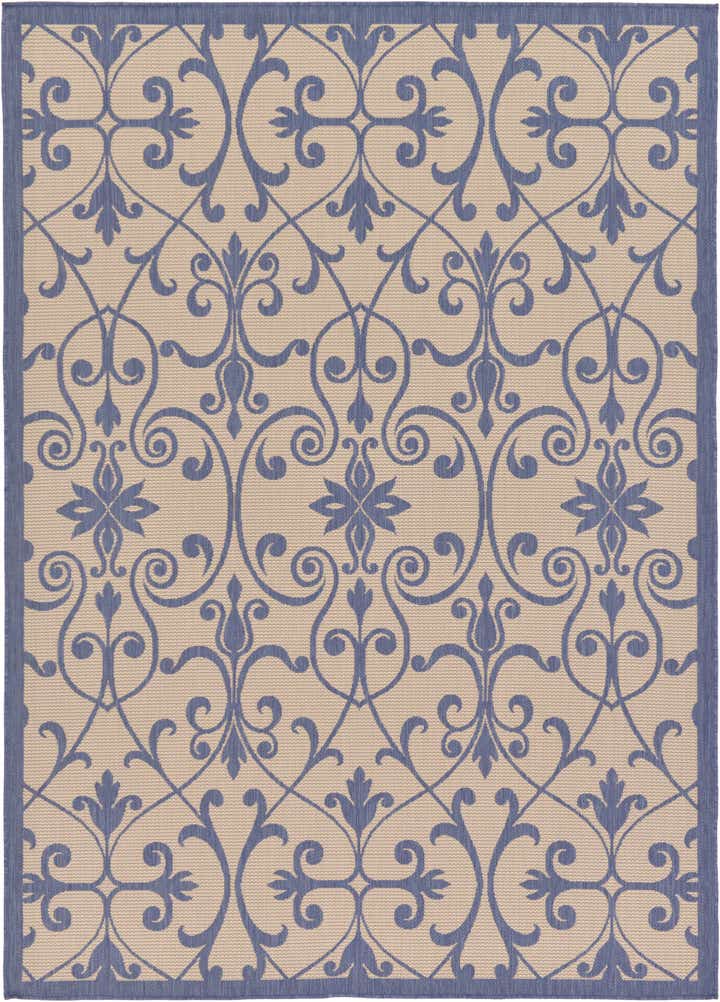 215cm x 305cm Easy-Clean Botanical Indoor / Outdoor Rug