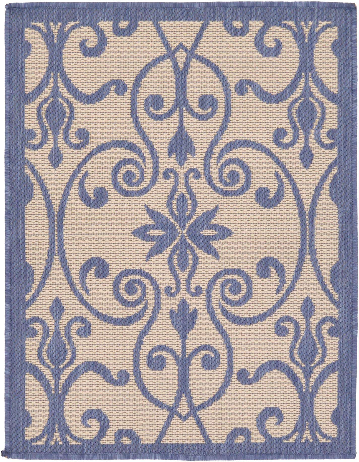 2' 2 x 3' Easy-Clean Botanical Indoor / Outdoor Rug