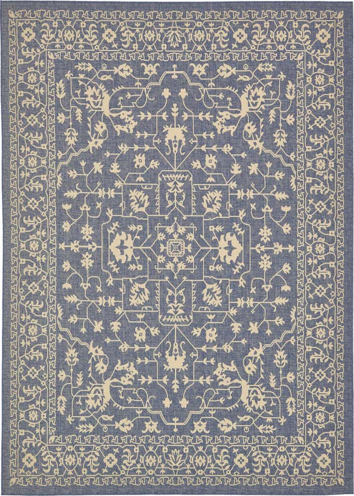 9' x 12' 2 Easy-Clean Botanical Indoor / Outdoor Rug