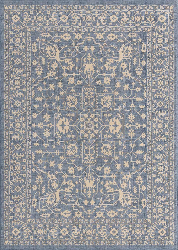 8' x 11' 4 Easy-Clean Botanical Indoor / Outdoor Rug