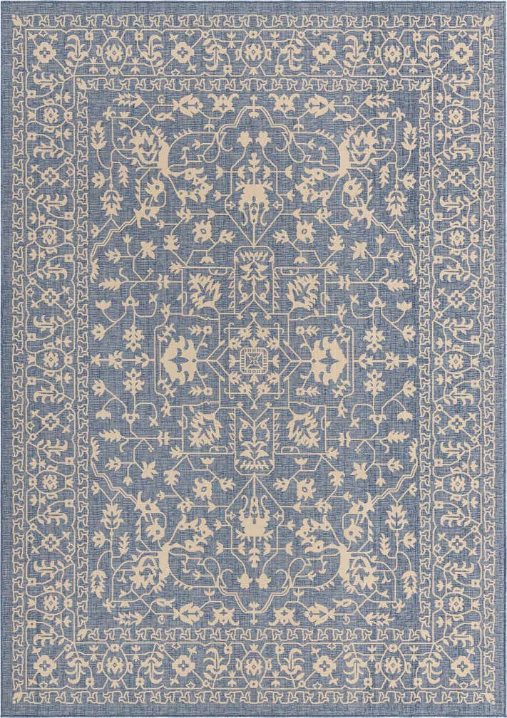 245cm x 345cm Easy-Clean Botanical Indoor / Outdoor Rug