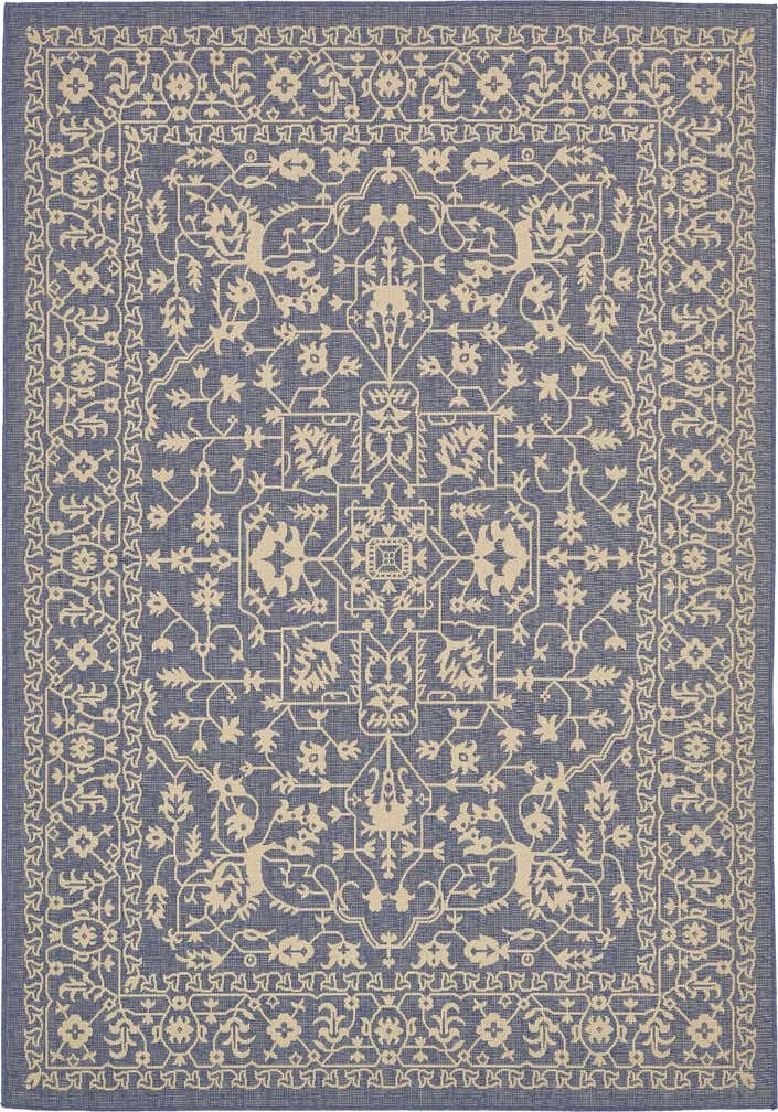 7' x 10' Easy-Clean Botanical Indoor / Outdoor Rug