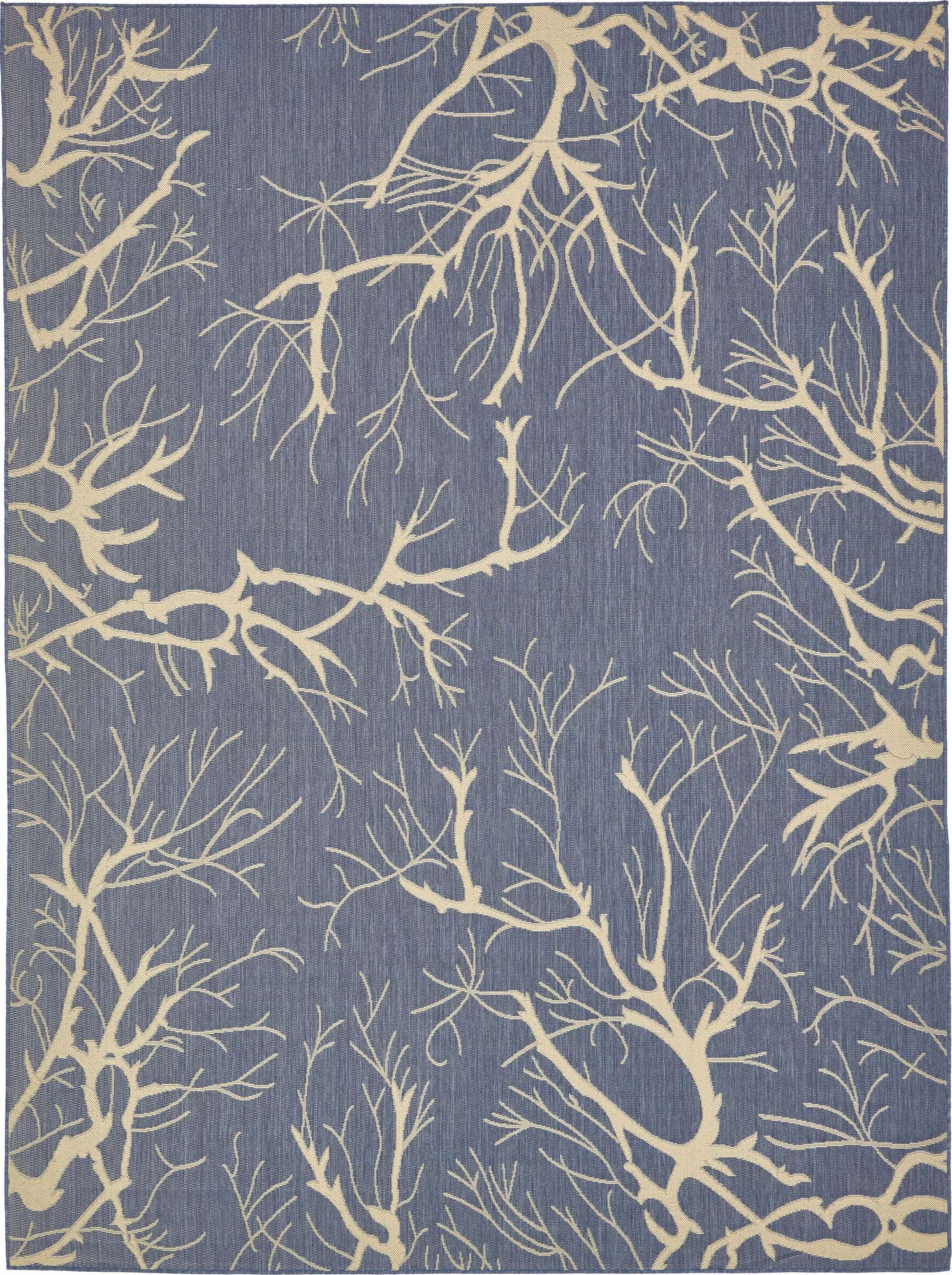 9' x 12' Easy-Clean Botanical Indoor / Outdoor Rug