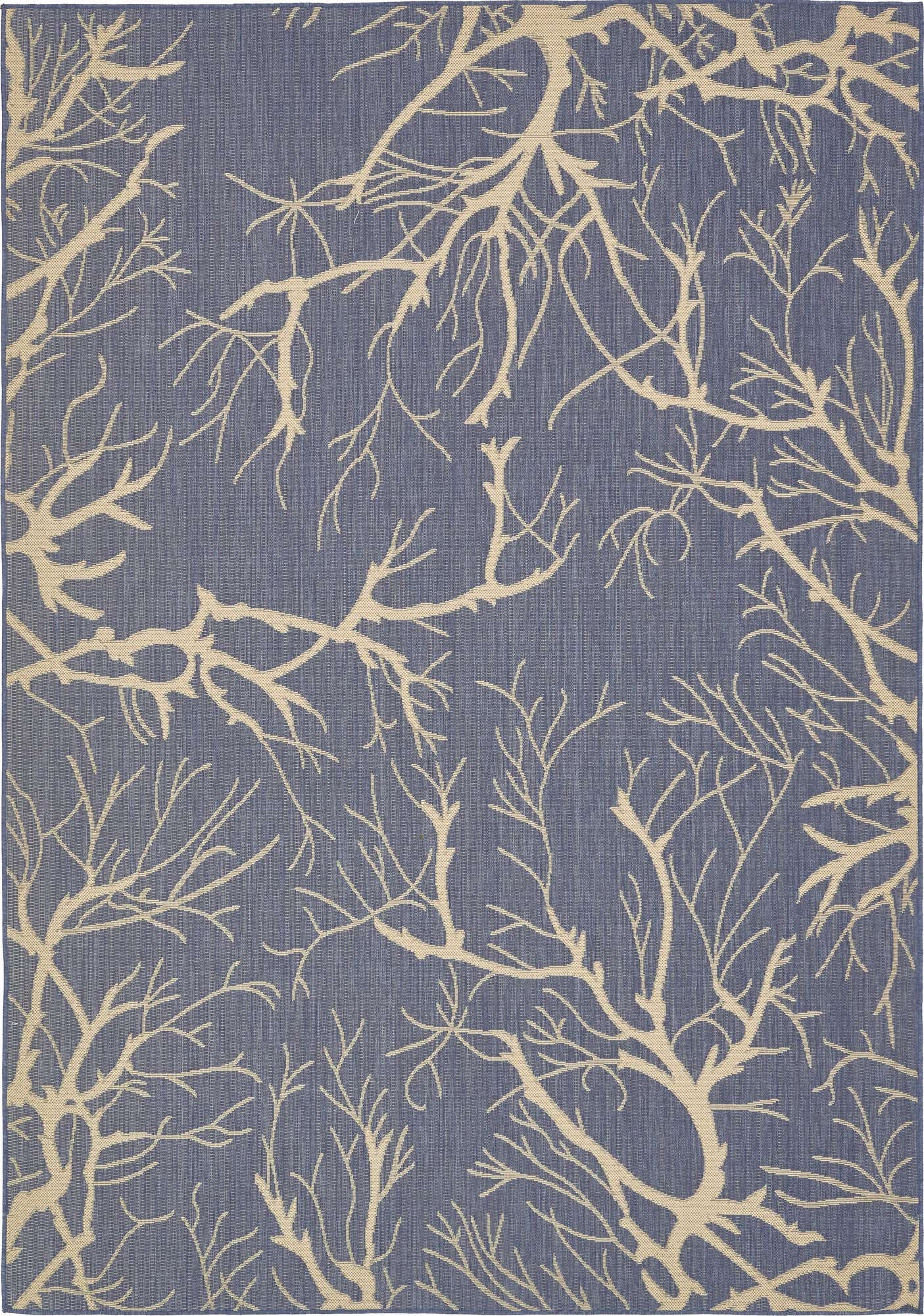 7' x 10' Easy-Clean Botanical Indoor / Outdoor Rug