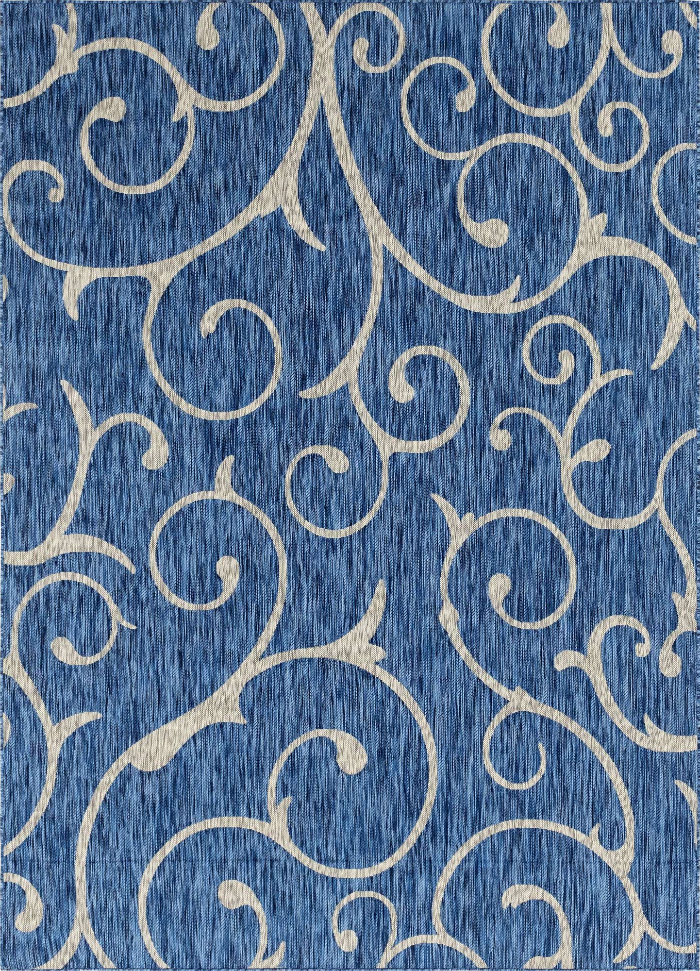 7' x 10' Easy-Clean Botanical Indoor / Outdoor Rug