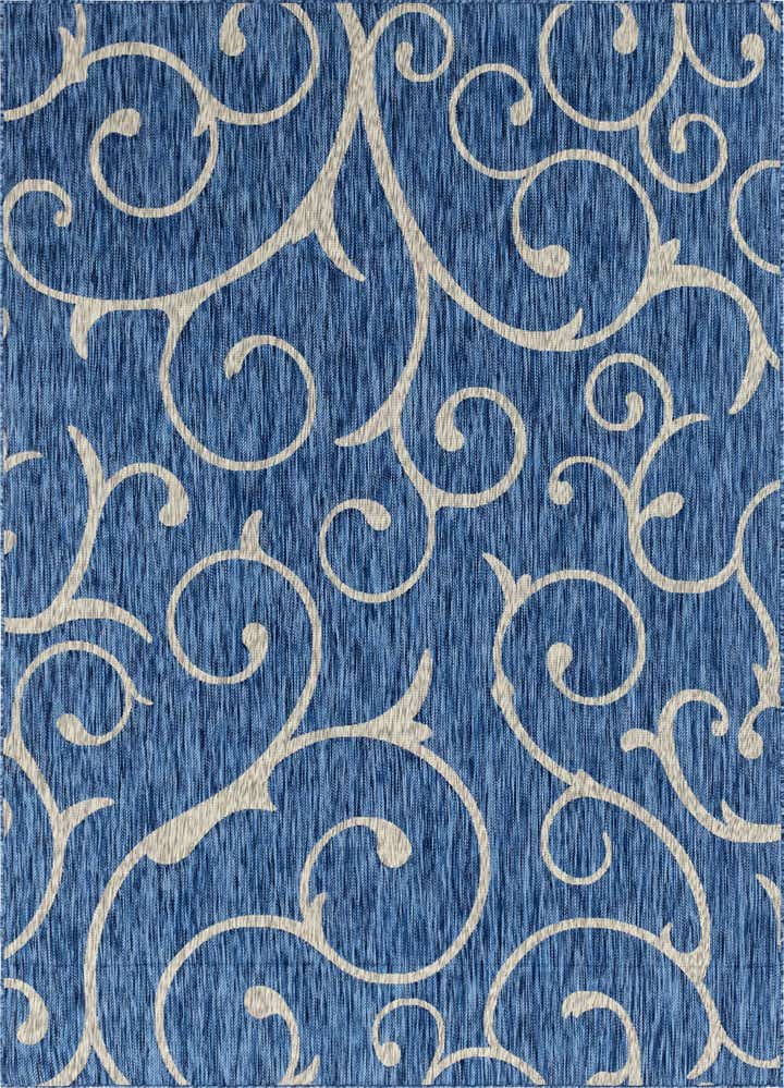 7' x 10' Easy-Clean Botanical Indoor / Outdoor Rug