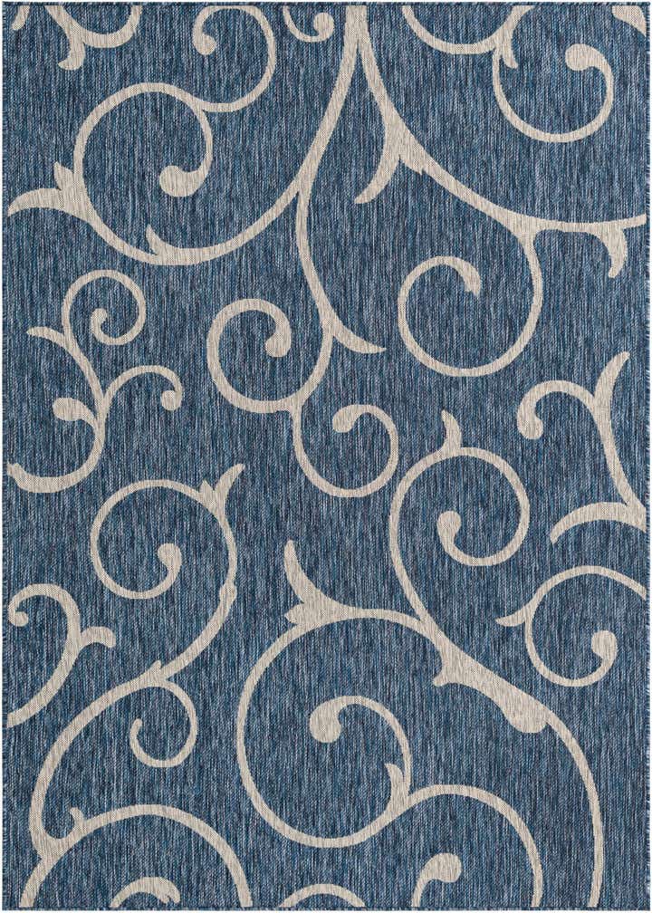 6' x 9' Easy-Clean Botanical Indoor / Outdoor Rug