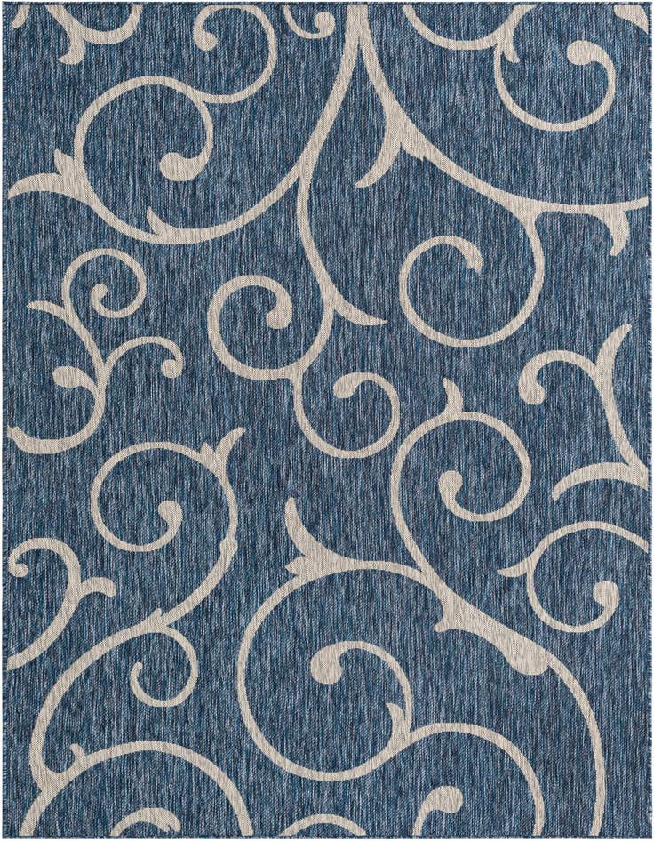 Detail image of 6' x 9' Easy-Clean Botanical Indoor / Outdoor Rug