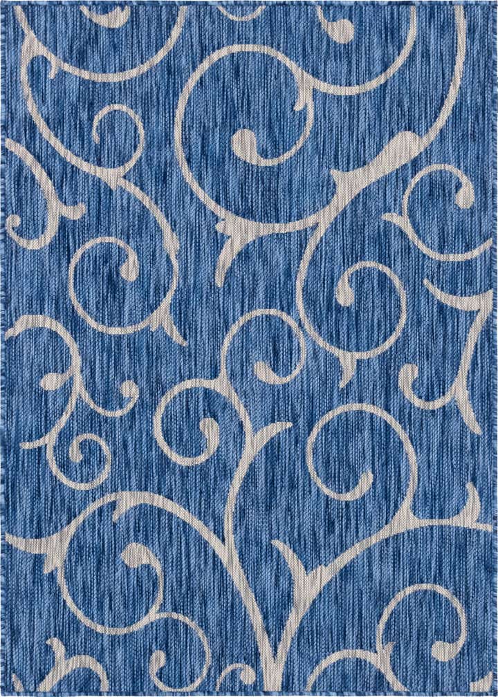 4' x 6' Easy-Clean Botanical Indoor / Outdoor Rug