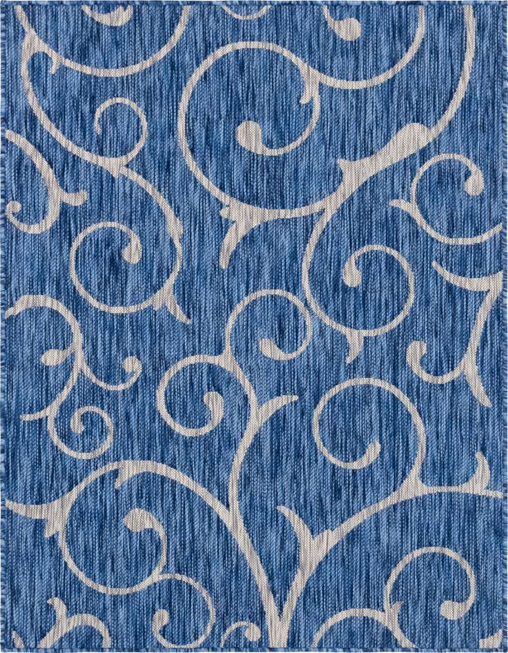 Detail image of 4' x 6' Easy-Clean Botanical Indoor / Outdoor Rug