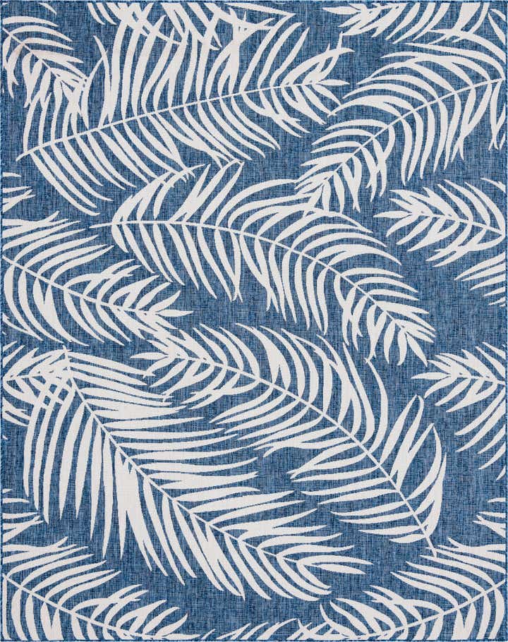 9' x 12' Easy-Clean Botanical Indoor / Outdoor Rug