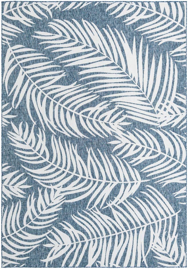 Detail image of 7' 10 x 11' Easy-Clean Botanical Indoor / Outdoor Rug