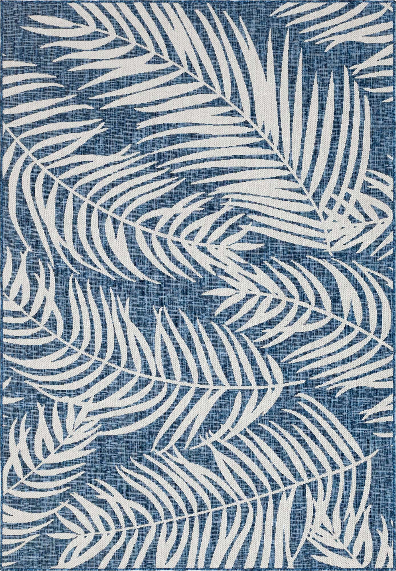 7' x 10' Easy-Clean Botanical Indoor / Outdoor Rug