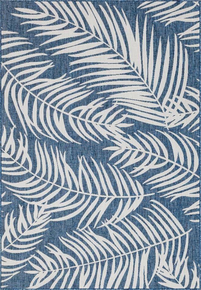 Detail image of 7' x 10' Easy-Clean Botanical Indoor / Outdoor Rug