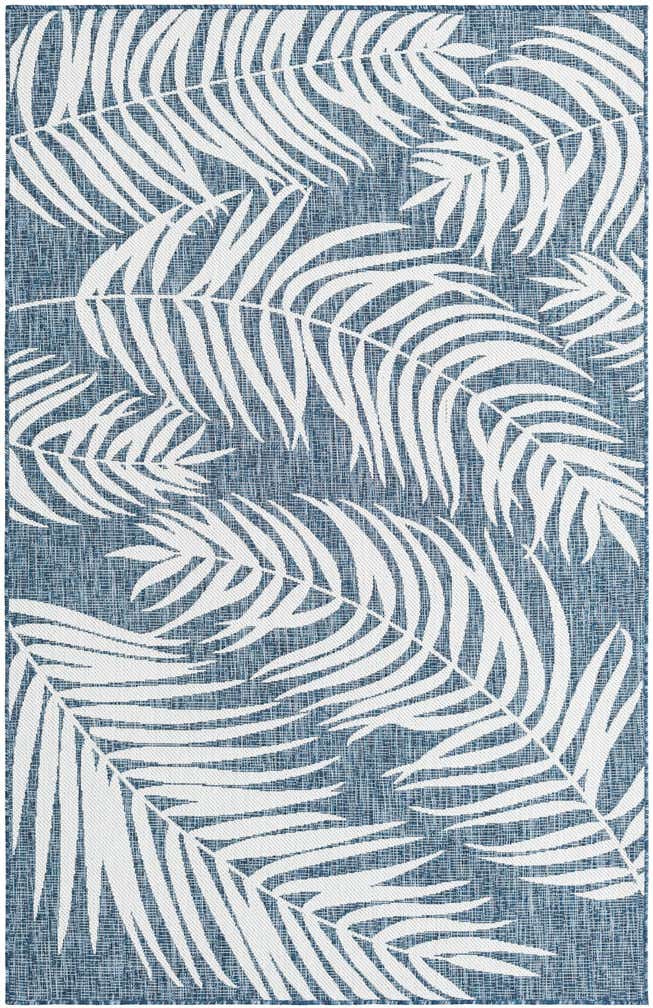 5' 3 x 8' Easy-Clean Botanical Indoor / Outdoor Rug
