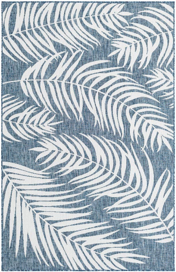 Detail image of 5' 3 x 8' Easy-Clean Botanical Indoor / Outdoor Rug