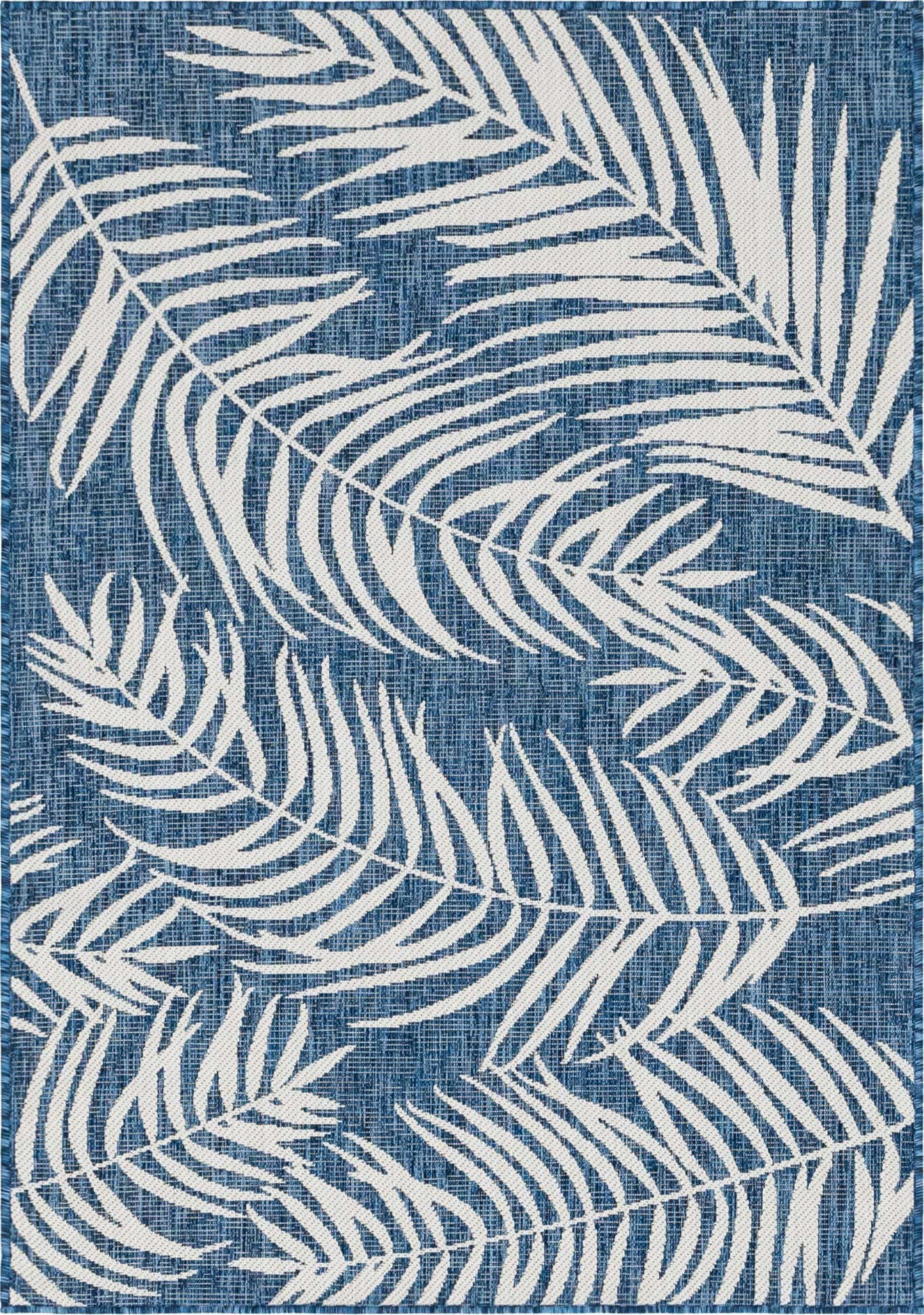 4' x 6' Easy-Clean Botanical Indoor / Outdoor Rug