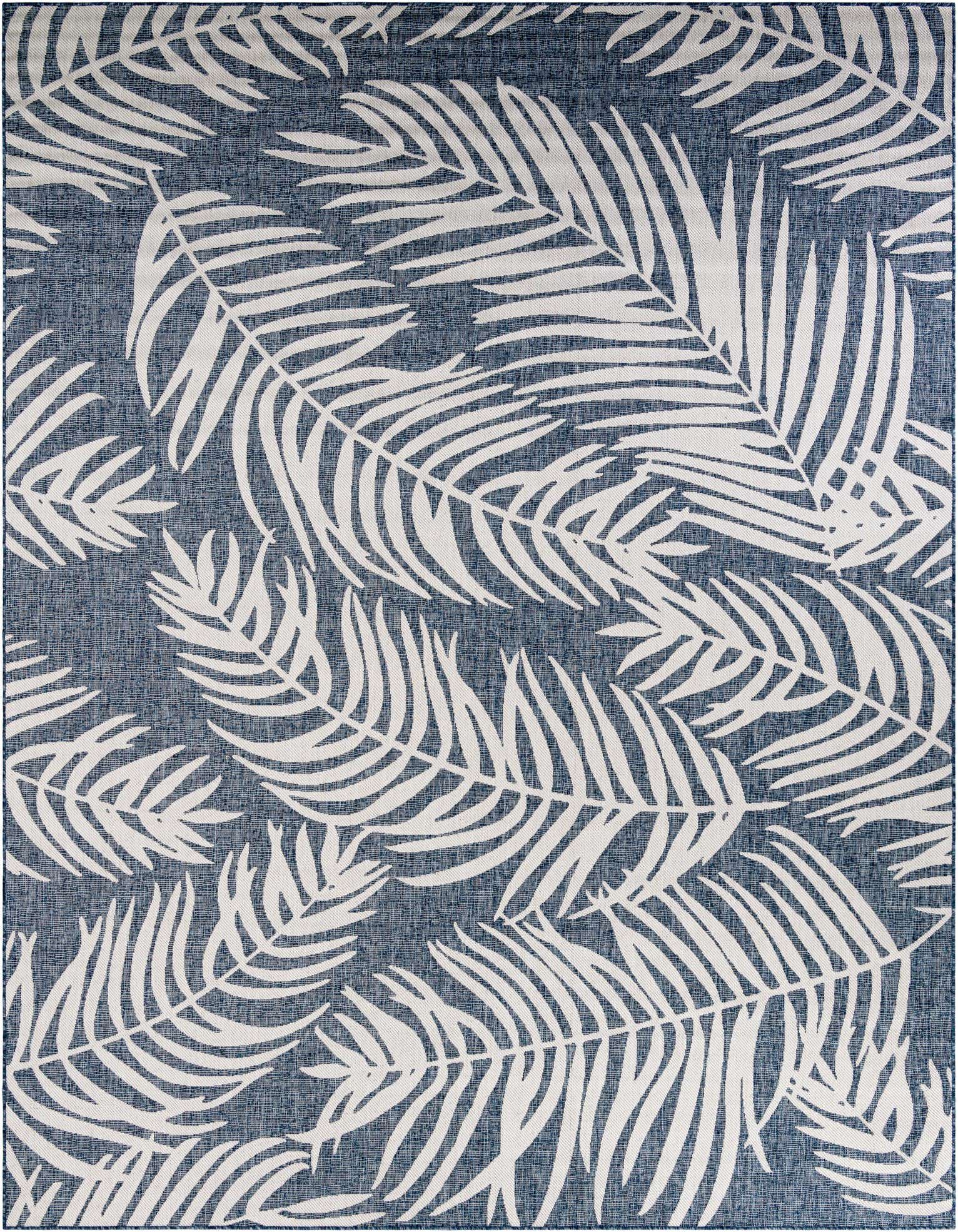 10' x 13' Easy-Clean Botanical Indoor / Outdoor Rug