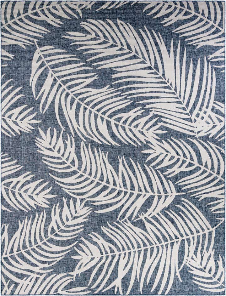 10' x 13' Easy-Clean Botanical Indoor / Outdoor Rug