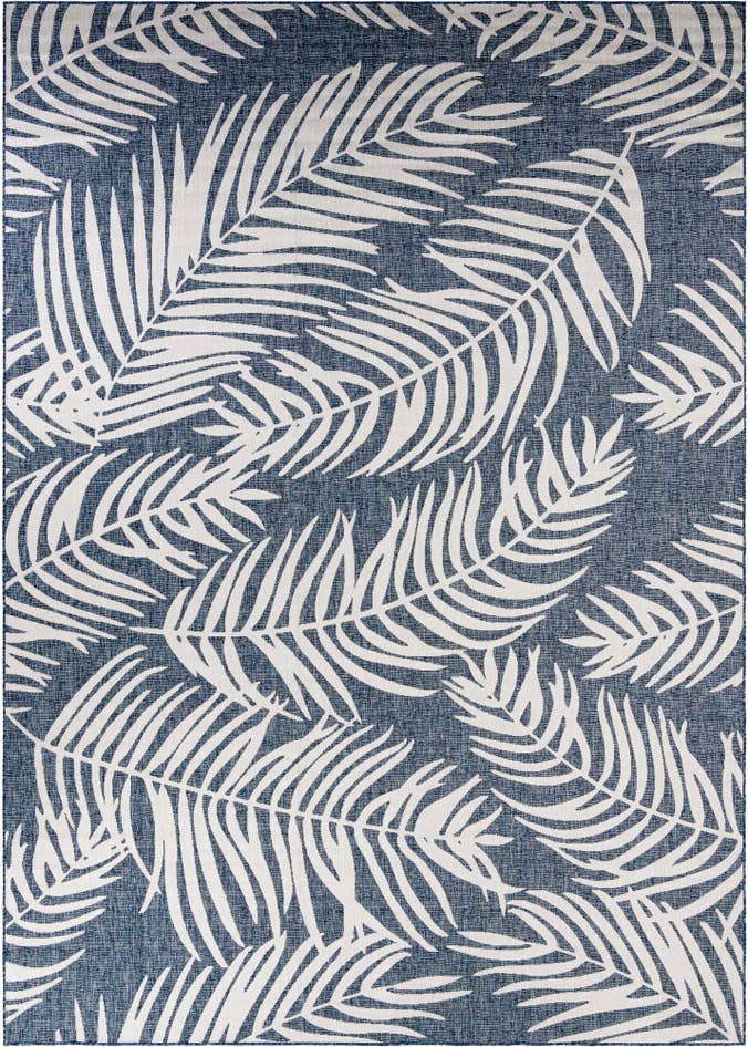 Detail image of 10' x 14' Easy-Clean Botanical Indoor / Outdoor Rug