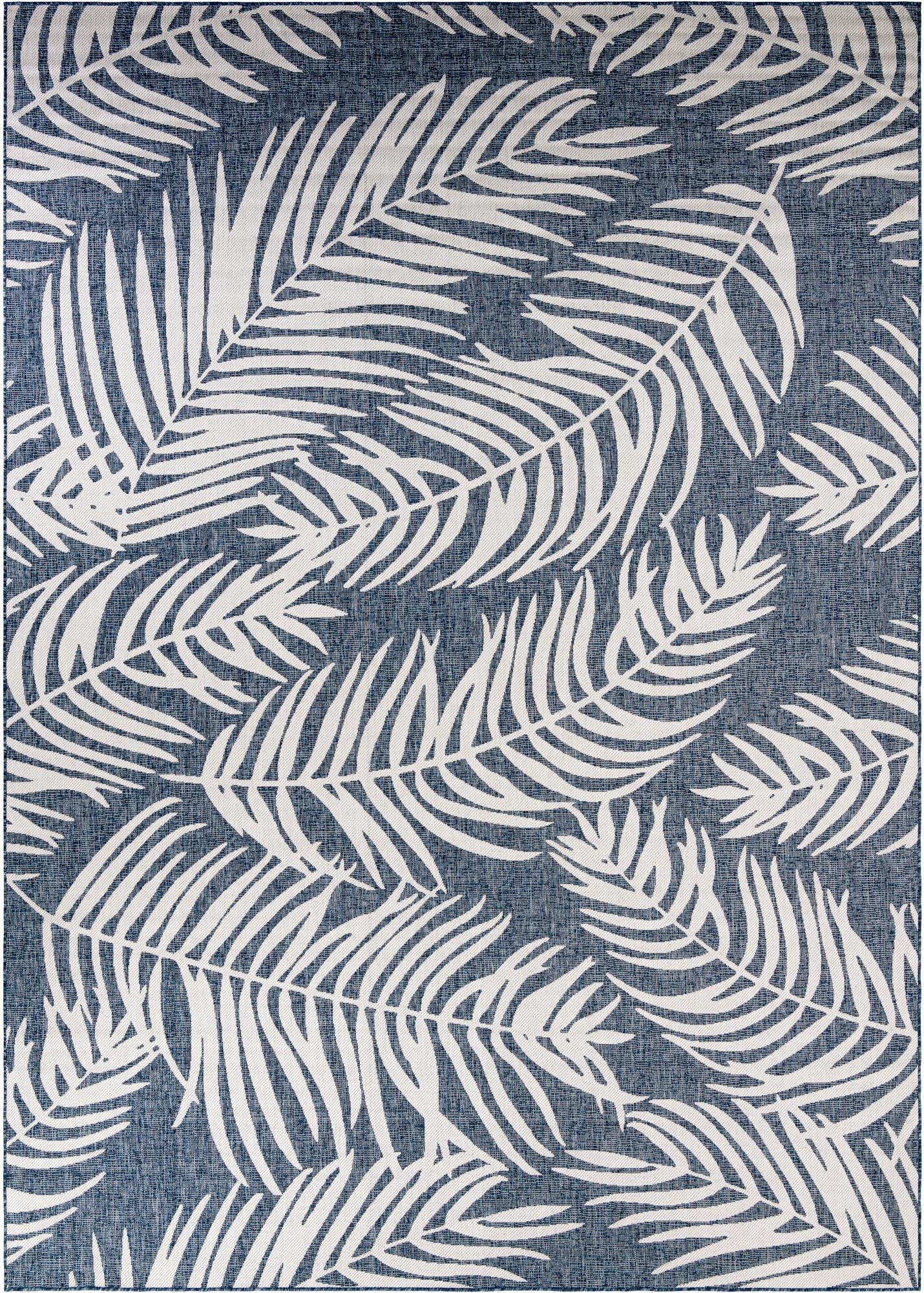 Primary image 10' x 14'  Washable Botanical Indoor / Outdoor Rug