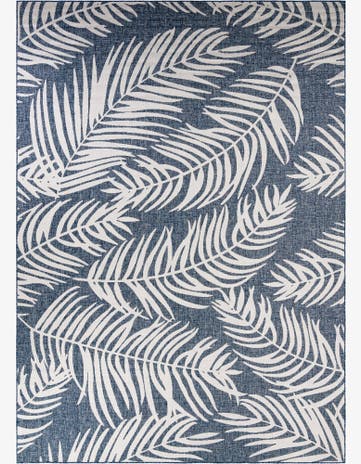 10' x 14' Easy-Clean Botanical Indoor / Outdoor Rug