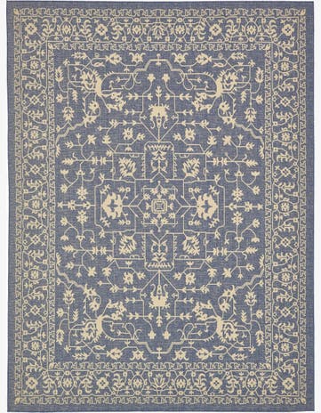 9' x 12' 2 Easy-Clean Botanical Indoor / Outdoor Rug