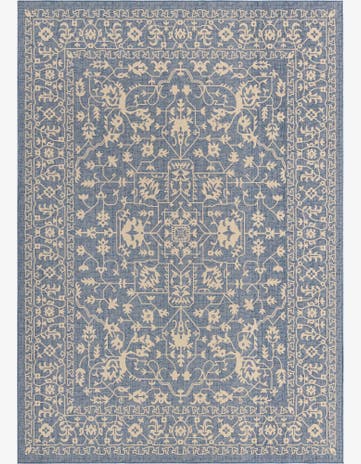 8' x 11' 4 Easy-Clean Botanical Indoor / Outdoor Rug