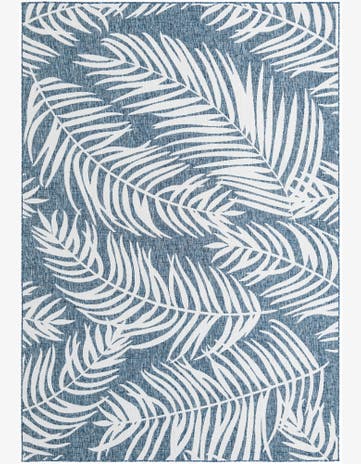 7' 10 x 11' Easy-Clean Botanical Indoor / Outdoor Rug