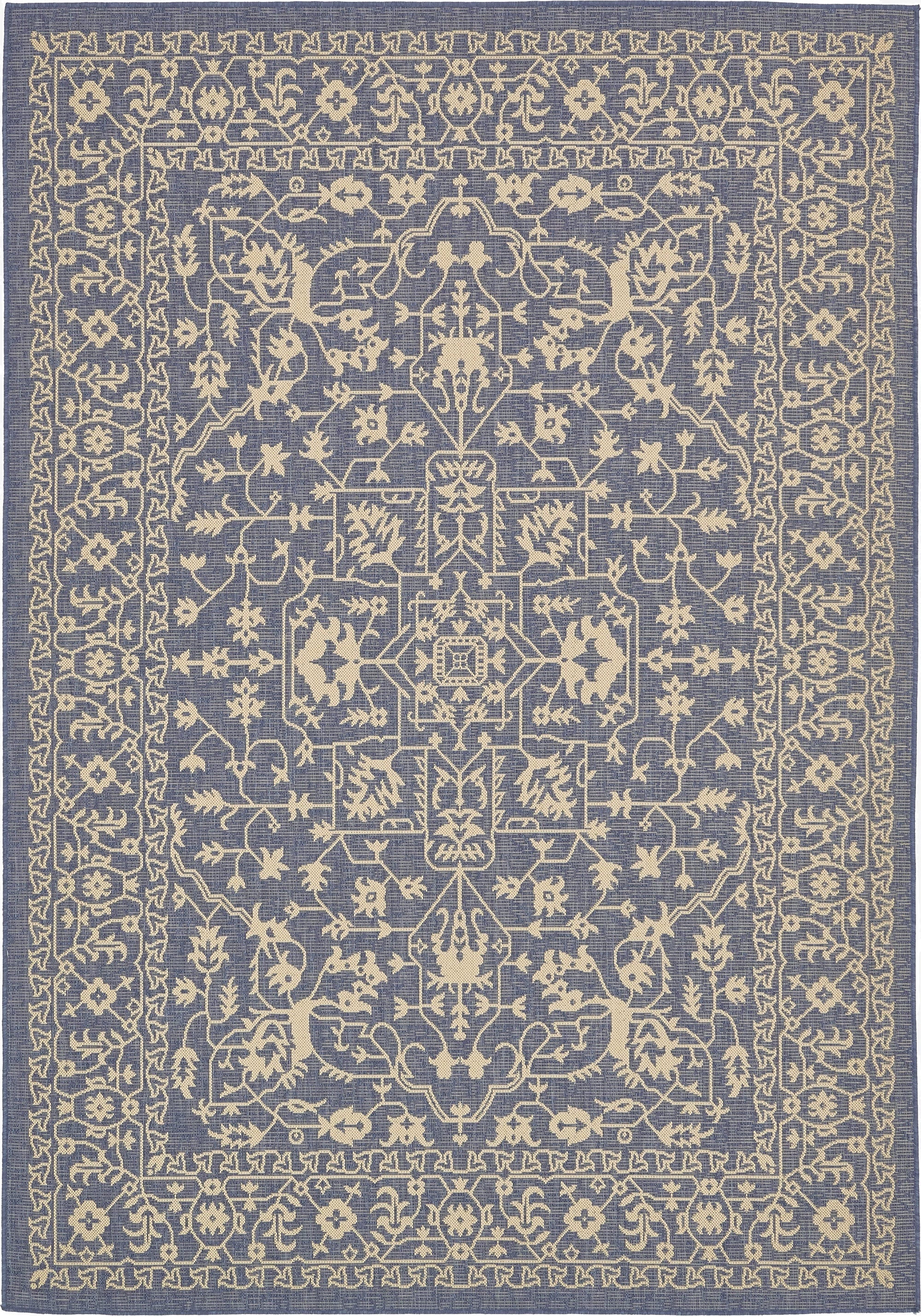 Primary image 7' x 10'  Washable Botanical Indoor / Outdoor Rug