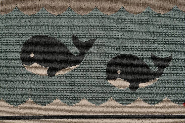 Detail image of 5' 3 x 7' 7 Easy-Clean Coastal Indoor / Outdoor Rug