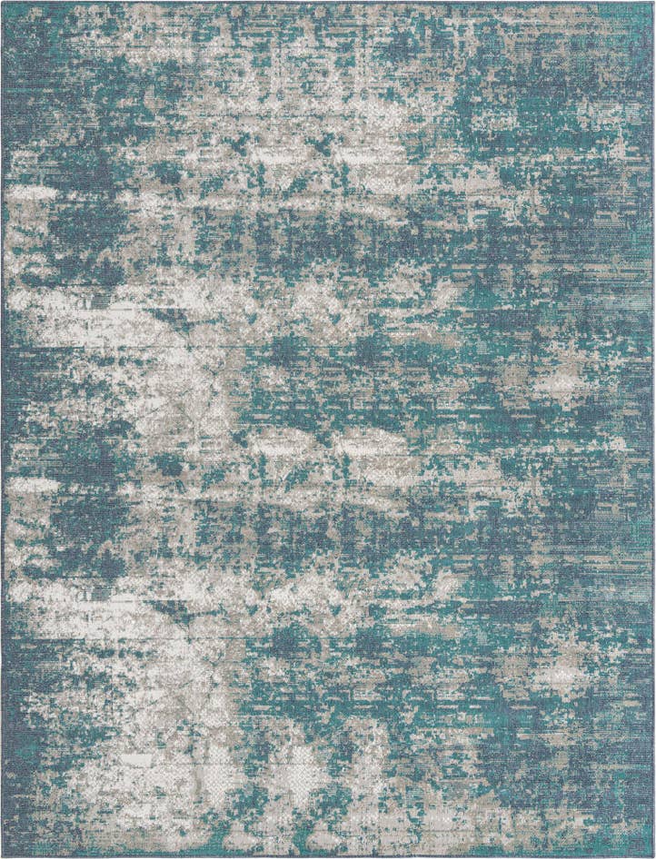 Detail image of 9' x 12' Easy-Clean Coastal Indoor / Outdoor Rug