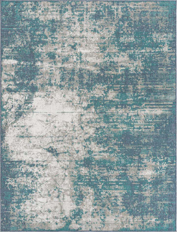 7' 10 x 10' Easy-Clean Coastal Indoor / Outdoor Rug
