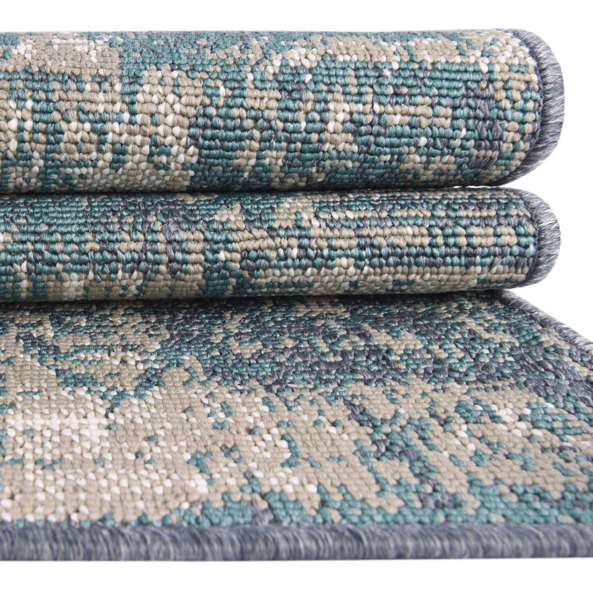 4' x 6' Easy-Clean Coastal Indoor / Outdoor Rug