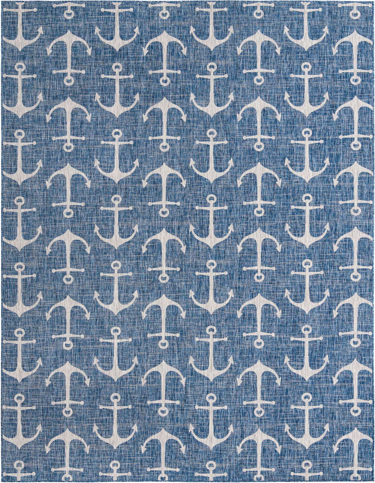 10' x 14' Easy-Clean Coastal Indoor / Outdoor Rug