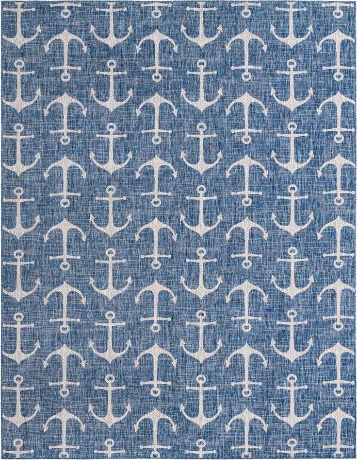 Detail image of 10' x 14' Easy-Clean Coastal Indoor / Outdoor Rug