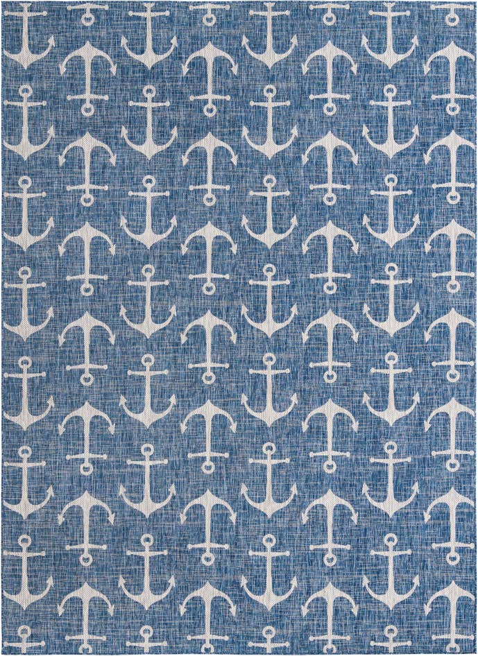 Detail image of 10' x 14' Easy-Clean Coastal Indoor / Outdoor Rug