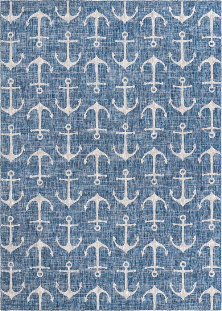 10' x 13' Easy-Clean Coastal Indoor / Outdoor Rug