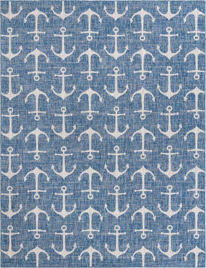 10' x 13' Easy-Clean Coastal Indoor / Outdoor Rug