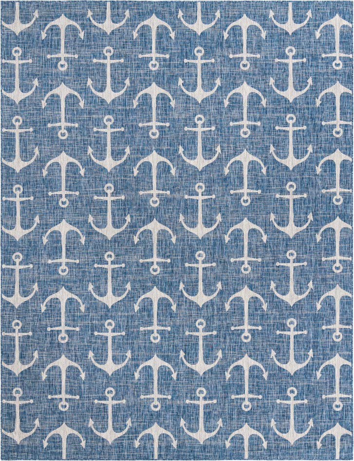 Detail image of 10' x 13' Easy-Clean Coastal Indoor / Outdoor Rug